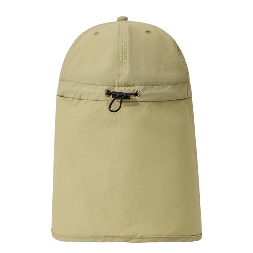 Image of American Trends Mens Sun Hat with Neck Flap, UV Protection Outdoor Flap Hat, Packable Soft Fishing Hiking Gardening Hat