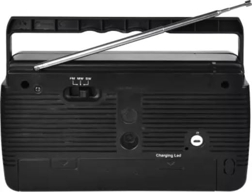 Image of FINE 3 Band FM /AM Radio with Bluetooth USB /TF, Remote FM Radio (Black)