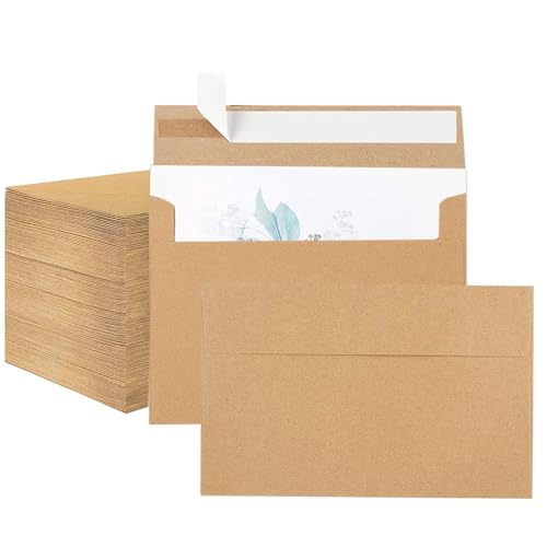 Opiniones y reviews de Sobrecito los 5 más buscados. 41 100 Piezas Sobres para Invitación, Mini Sobres Kraft de 6.5 x 4.5 Pulgadas, Viene con Pegamento Sellador, Puede Almacenar Efectivo, Tarjetas de Regalo, Ideales para Graduación,...