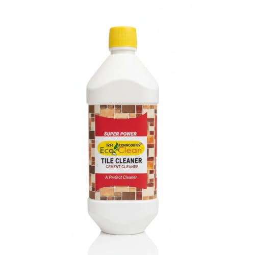 Image of Ecoclean Tiles Cleaning Liquid Strong 500ML for Home and Bathroom | Wall Tiles Cleaning Solution, Hard Water Stain Remover, Citrus Smell, Grout Cleaner, Ceramic & Vitrified Tiles