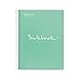 MIQUELRIUS - NOTEBOOK EMOTIONS A4 quadrillage 5x5 mm 80 feuilles - Carton extra rigide - Menthe