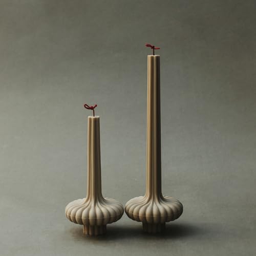 LAWA Set of 2 Pumpkin Base Candle - Beautiful Handmade