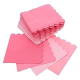 TOVINANNA Servilletas de Papel Desechables Rosas Diseño Degradado 100 Unidades 25X25 CM Absorbentes para Fiestas Cócteles Cumpleaños y Cenas Formales