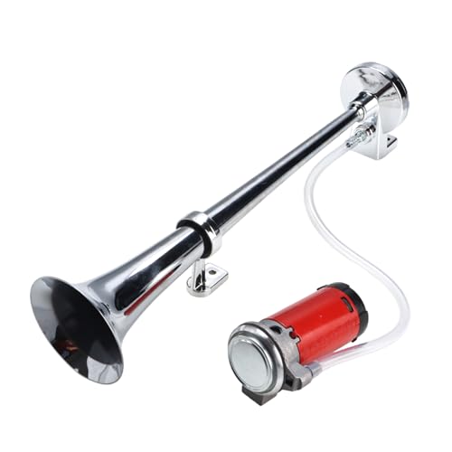 BOOMSTART Buzina de ar comprimido com compressor 150 dB 12 V para todos os veículos (tubo individual)