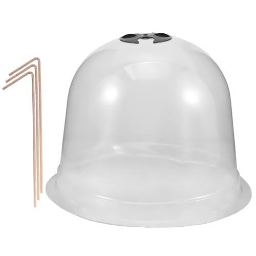 Abaodam 1Set Garden Dome Cloche Breathable Plant Nursery Protector for Outdoor Vegetables Trees Transparent Design with Air Vent for Optimal Humidity Growth Monitoring