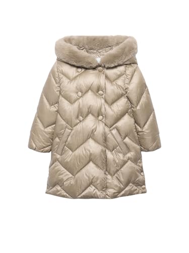 Abel & Lula Padded long coat for Girls Beige maza