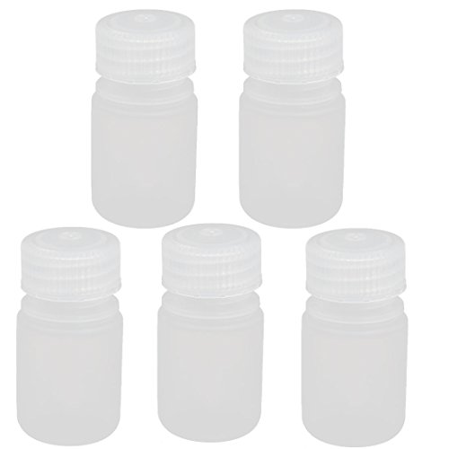 Aexit 125ml 20mm gauge Diameter PP Plastic Round Narrow Mouth Bottle Clear 5pcs