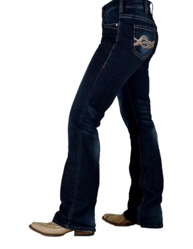 Cowgirl Tuff Western Jeans Womens Laredo Bootcut Dark Wash JLARDO2