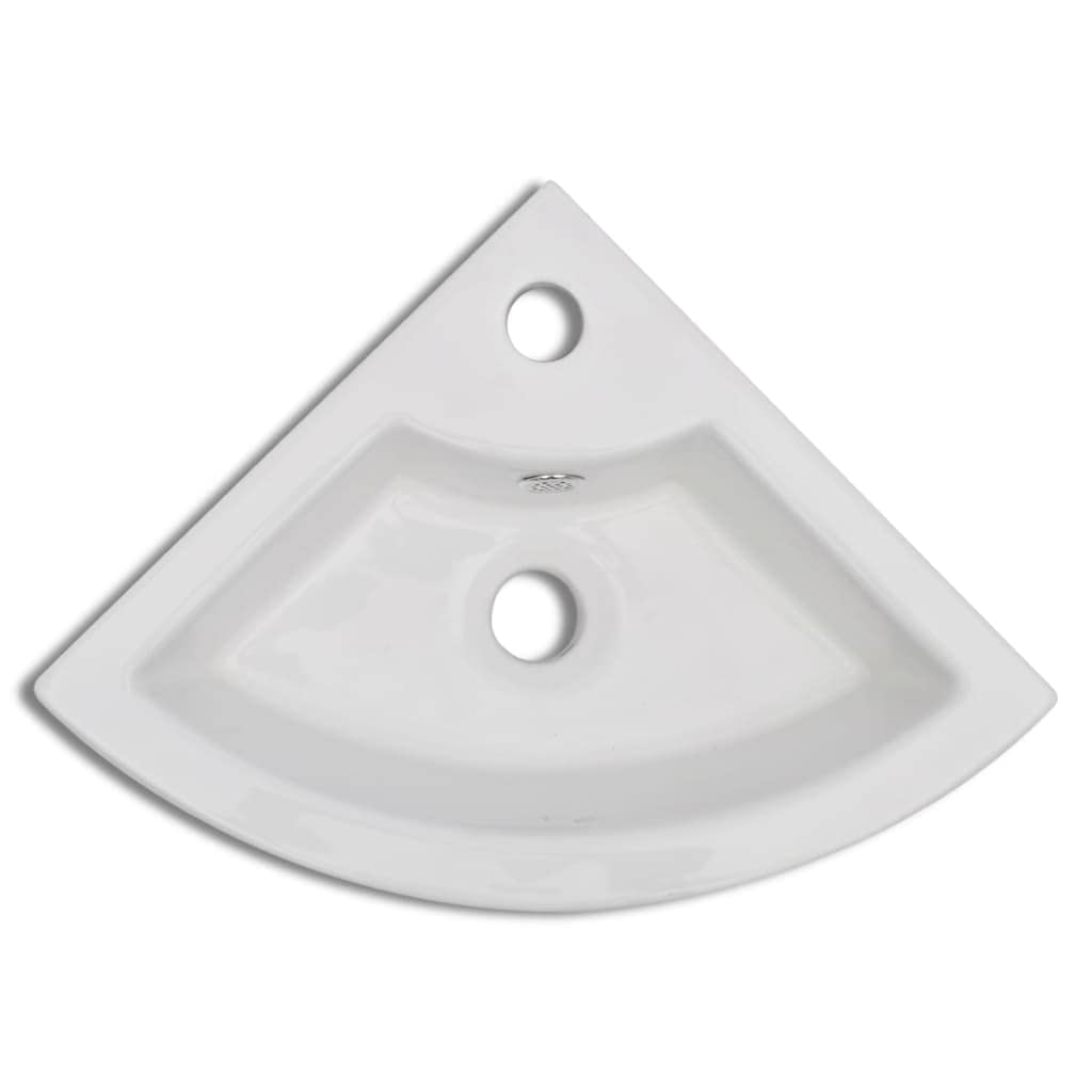 vidaXL Vasque à Poser Lave Main Céramique Lavabo Salle de Bain Salle d'Eau