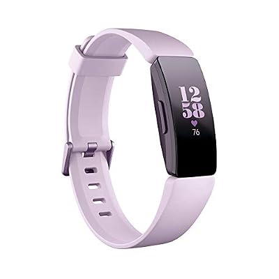 Fitbit Inspire HR Heart Rate and Fitness Tracker, One Size (S and L Bands Included), 1 Count