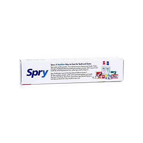 Spry Xylitol Toothpaste 5Oz, Fluoride Free Toothpaste Adult And Kids, Teeth Whitening Toothpaste With Xylitol, Natural Breath Freshening, Mouth Moisturizing Ingredients, Spearmint (Pack Of 2) #TOP1