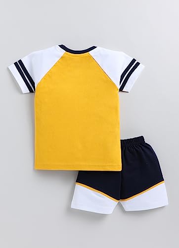 Image of CUTOPIES Boys & Girls Fanta Half Sleeve T-shirt and Shorts Set (Pack of 1) Baby Boys' Clothing Sets