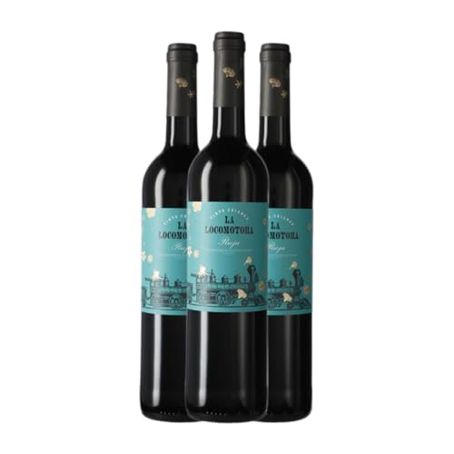 Uvas Felices La Locomotora Tempranillo Rioja Crianza 75 cl Vino tinto (Caja de 3 Botellas de 75 cl)