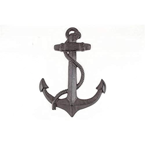 Handcrafted Model Ships Anclaje de hierro fundido 43 cm - Decoración de ancla - Tema náutico Cover