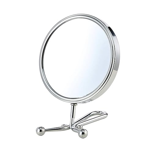 Espejo cosmético giratorio doble cara para maquillaje
