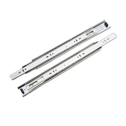 Corrediça Trilho Para Gaveta Telescópica 1Par Steel H45 35Cm