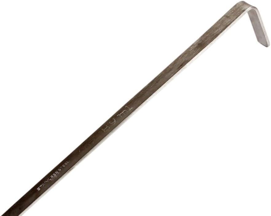 Soro Essentials- 03 oz Stainless Steel Ladle with Hooked Handle- Long Handle Portion Control Serving Ladle Soup Gravy Ladle for Sauces Broth Stews Food Service Home and Commercial Kitchens