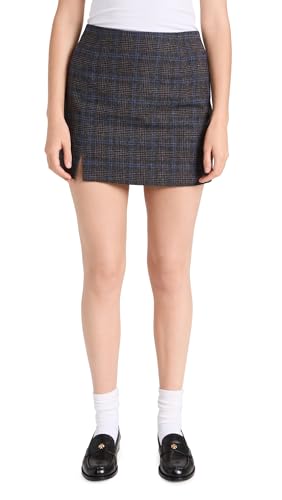 Madewell Women's Wool-Blend Mini Skirt in Plaid, Mini Glen Plaid, 6
