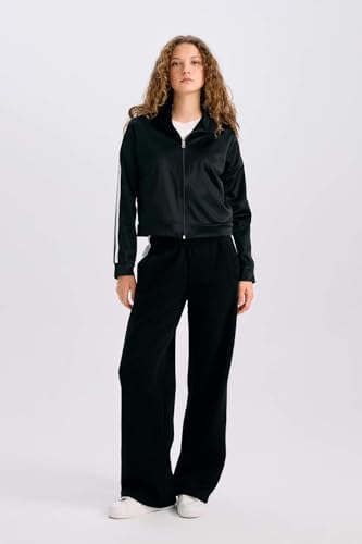 DeFacto Oversize Geniş Kalıp Cepli Fermuarlı Spor Hırka - Görsel 2