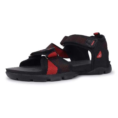 Image of SPARX mens SS 105 | Latest, Daily Use, Stylish Floaters | Red Sport Sandal - 6 UK (SS 105)