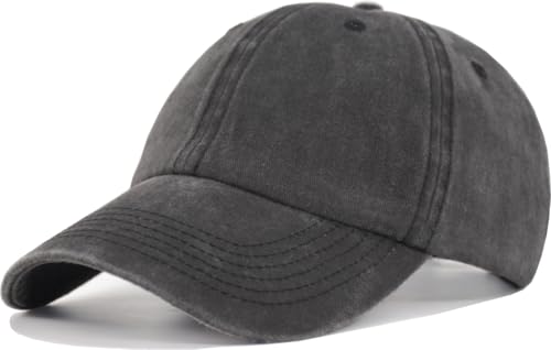 Image of TSSGBL Vintage Cotton Washed Baseball Cap S to XXL Unstructured Low Profile Adjustable Distressed Dad Hat for Men Women