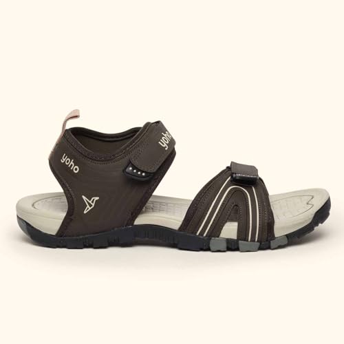 Image of YOHO TrailMark 002 Sports Sandals for Men | Comfortable & Lightweight | Flexible & Breathable | Footpharma footbed | Anti-Skid Footwear for Trekking, Hiking & Outdoor