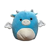 Squishmallows Official Kellytoy 7 Inch Soft Plush Squishy Toy Animals… (Devin Blue Dragon)