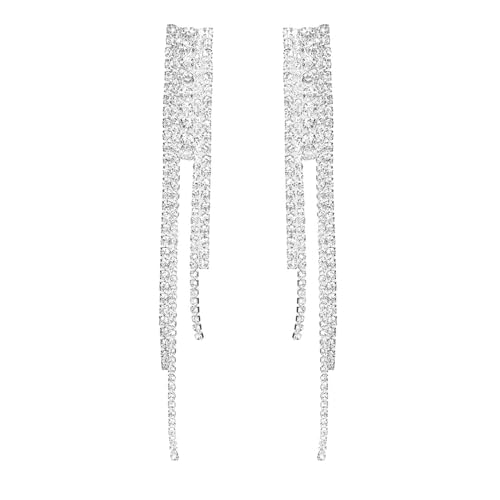Image of Young & Forever Gift Fashion Jewellery Gold and Silver Plated Cubic Zirconia Diamond Hoop Earrings Sparkling Hypoallergenic Hoops Earrings for Women & Girls