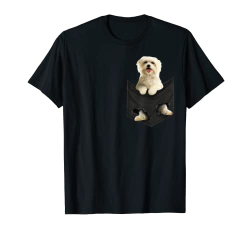 Funny Maltese dog in Your Pocket for Maltese Lovers T-Shirt