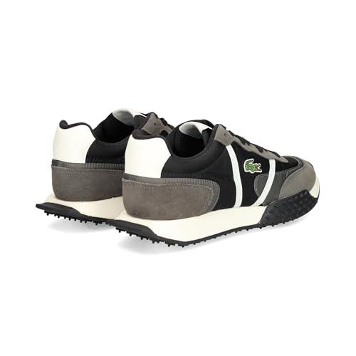 Lacoste Mens L-Spin Deluxe Sneaker, BLK/DK Gry, 133