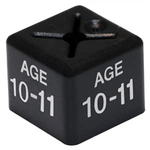 100 x Garment Clothes Marker Size Numbers: Color Size Cubes for Hanger Displays - Organize Wardrobe, Boutique - Various Sizes, Colors Available (AGE 10-11)