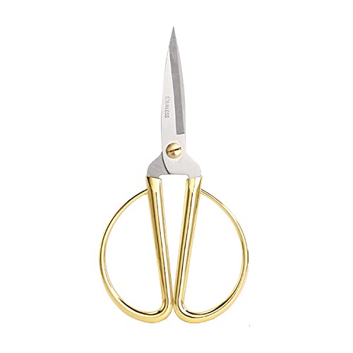 Aemoe 5 Inch All Stainless Steel Sewing Scissors, Sharp Tailor Scissors for Embroidery, Sewing, Craft, DIY Art Work & Daily Use for Home Office School Gold by Aemoe - Used condition - US$7.19