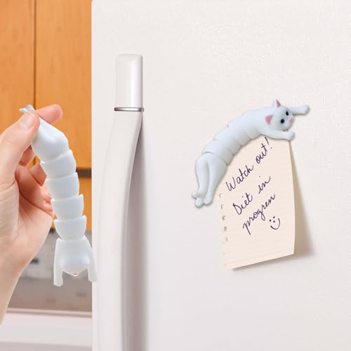 Imanes Decorativos de Gato 3D con Articulaciones Móviles Pack x2 miniatura 5