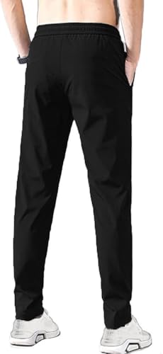 Image of Men's Sports Track Pants /Joggers - Pack of 1 Soft & Breathable Lower | Black & Gray Colors | M to 2XL Size for Athletic & Daily Use