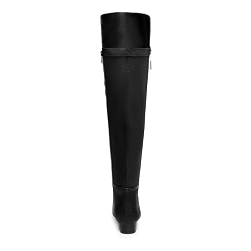 ANN CREEK Women's 'Miller' Fashion Design Quilt Front Stretch Rear Shaft Over The Knee Boots3