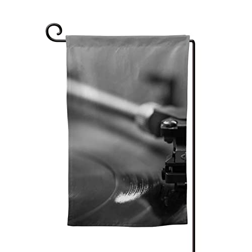 Album de musique en cadre sur drapeau de jardin haute finition