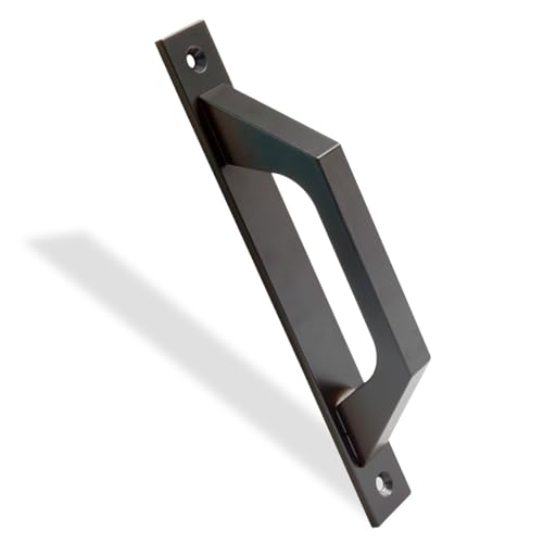 Amig - Schiebetürgriff | Türgriffe aus Aluminium | Farbe Schwarz | Ideal für Schiebetüren oder Drehtüren | 198 x 25 x 40 mm | Funktionaler und bequemer Schiebetürgriff | Ergonomischem Griff