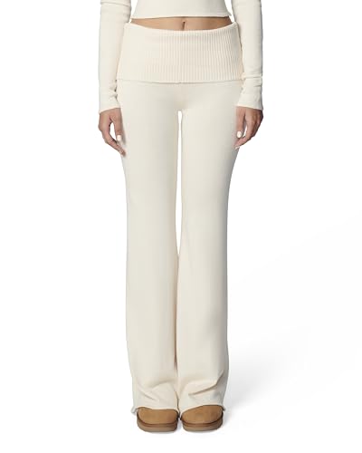 Florence by Mills Women's Barre Collection Foldover Wide Leg Pant