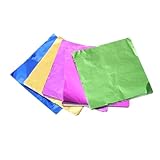 TOYZFRIENDY 5 Paquetes Papel de Aluminio de Alimenticio para Envoltorios de Chocolate y Dulces Superficie Lisa para Embalaje de Regalos y Manualidades Color Aleatorio