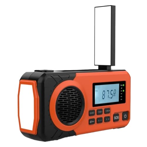 Radio d'urgence manivelle et solaire pour capter la météo sans électricité