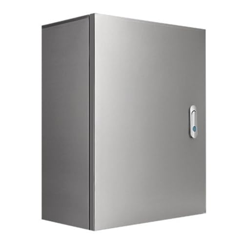Caja Eléctrica de Acero Inoxidable Con Cerradura, Armario Eléctrico Interior de Control, Caja de Conexiones de Pared o de Suelo(70x50cm)