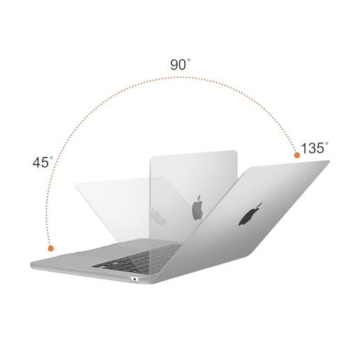 Image of MOSISO Compatible with MacBook Air 15 inch Case M4 M3 M2 2025 2024 2023 Release A3241 A3114 A2941 with Touch ID, Plastic Hard Shell Case&Keyboard Cover&Screen Protector&Storage Bag, Translucent
