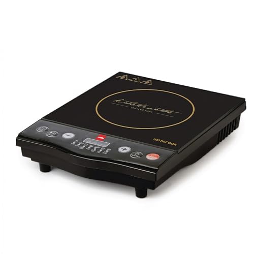 Image of CELLO Blazing Instacook Induction Cooktop Stove 1600 Watts Black | Safe & Reliable, Customized Preset Menu, 8 Stage Power Settings, Overheat Protection | For All Types of Utensils | 1 Year Warranty