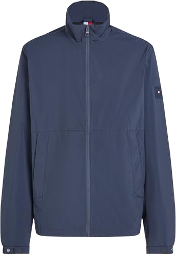 Tommy Hilfiger Herren Blouson Jacke Branded mit Reißverschluss, Blau (Desert Sky), XXL – Ansicht 5