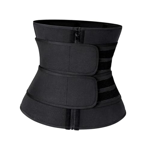 QUXVUIS Entrenador de cintura para mujer Corsés ajustables Modelo Cinturón adelgazante para el cuerpo Ajuste cómodo para entrenamiento y estilo de vida activo Faja deportiva