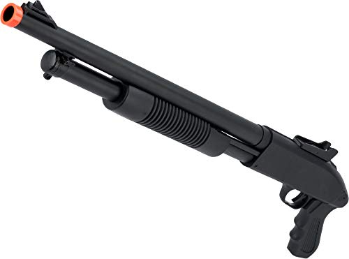 Evike Airsoft - Galaxy/ZM ZM61 Single Shot Spring-Powered Airsoft Shotgun with Pistol Handle