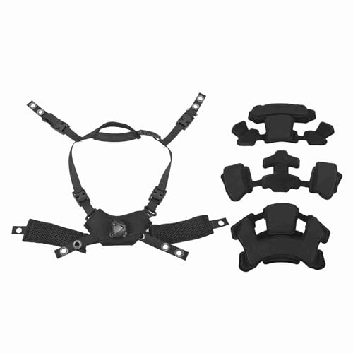 Helmet Padding, Helmet Padding Inserts Nylon Sponge Helmet Dial Suspension System Chin Strap Helmet Padding Kit Helmet Chin Strap for Fast for MICH for Wendy Helmet