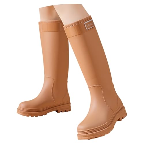 Gummistiefel Damen Hoch Wasserdicht Regenstiefel Arbeitsstiefel Schlupfstiefel Regenschuhe Rain Boots Rutschfeste Gummistiefeletten Garten Stiefel Sicherheitsstiefel Berufsstiefel Angelstiefel
