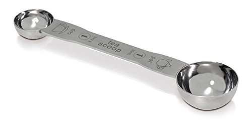 Double Stainless Steel Tea Measure, Teaspoon Scoop