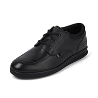 Kickers Boy's Troiko Lo Leather Shoes, Black, 6 UK Child